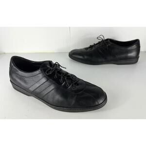 Bragano Men's Black Leather Oxford Sneaker Size US 10.5 M
